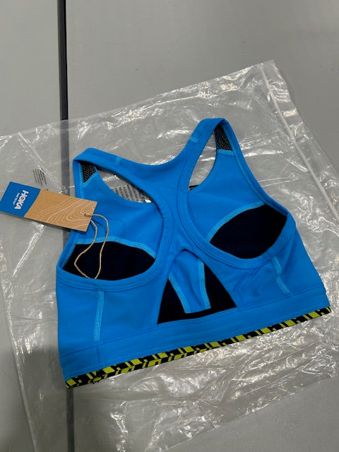 HOKA ONE ONE HOKA WOMEN'S HUPANA SPORTS BRA - SIZE: WOMEN XS - IBIZA BLUE - Brand New