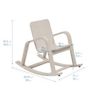 ECR4KIDS BENTWOOD ROCKING CHAIR, KIDS FURNITURE - WHITE WASH - Like New