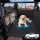 QINGTI TRUCK DOG SEAT COVER BACK SEAT HARD BOTTOM, LARGE DOGS - BLACK - Like New