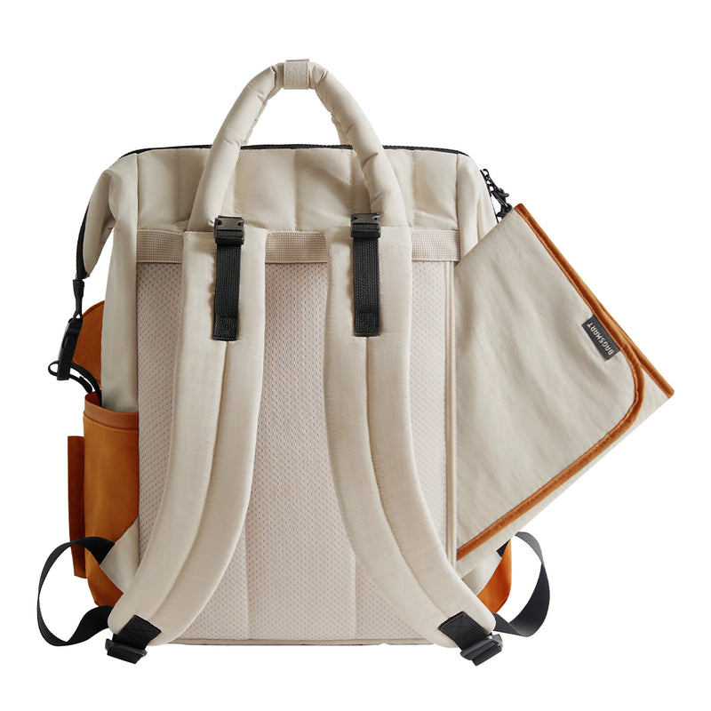 BAGSMART WALKER 14L KIDS BACKPACK W/ DETACHABLE PENCIL CASE - ORANGE/WHITE - Brand New