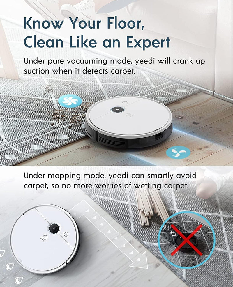 Yeedi By Ecovacs DVX34 Robot Vacuum Mop 2 in 1 - No Accessories Included Like New