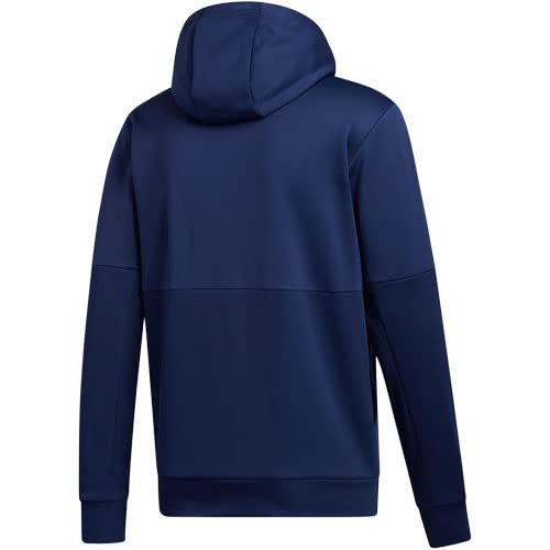 FM7690 Adidas Mens Team Issue Pull Over Hoodie Navy Size L - Like New