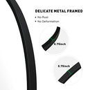 ZENIDA Round Wall Mirror 30" Large Circle Mirror Black Metal Framed - New - Brand New