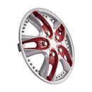 13 Inch RED ABS Wheel Cover Kit Car Vehicle Wheel Rim Skin 13'' Hubcap 4 Pack - Brand New