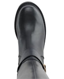 KL446232 KARL LAGERFELD WOMENS MEARA HOUNDSTOOTH KNEE HIGH WOMEN BLACK SIZE 7.5 - Like New
