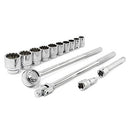 CRESCENT 14 PIECE MECHANICS TOOL SET 3/4" DRIVE 12 POINT - CTK14SAEN - Like New
