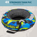 Yukon Charlie's Inflatable Snow Tube 46” – Heavy-Duty Snow Sled, Camo - Like New