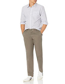 AMAZON ESSENTIALS MEN STRAIGHT-FIT WRINKLE-RESISTANT CHINO PANT TAUPE 42W X 28L - Brand New