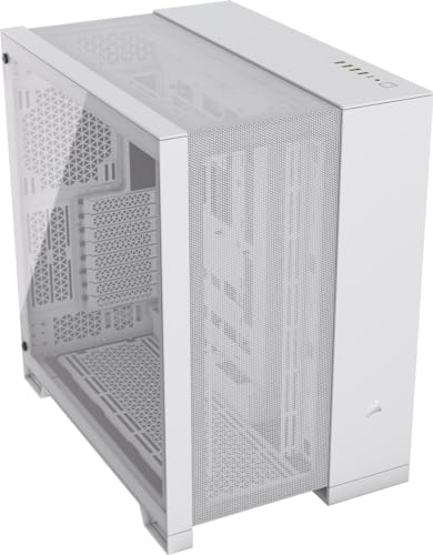 CORSAIR 6500D AIRFLOW Mid-Tower ATX Dual Chamber PC Case CC-9011260-WW – White Like New