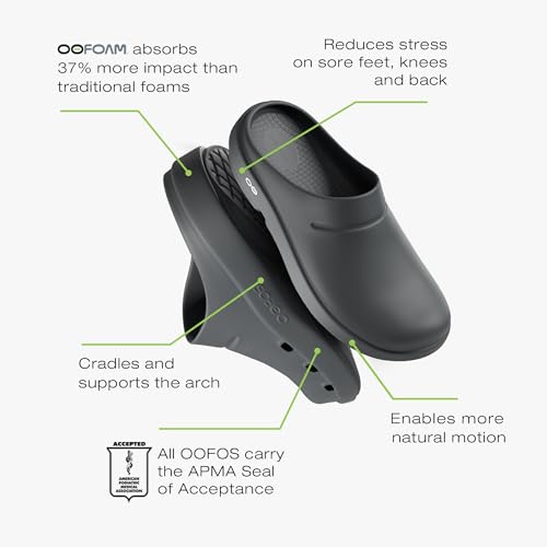 OOFOS OOCLOOG CLOG, UNISEX, SIZE MEN 10, WOMEN 12 (AU/UK M9 W10), BLACK - Like New