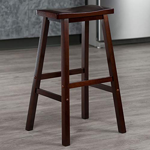 WINSOME SATORI BAR STOOL, 29" - WALNUT - Brand New