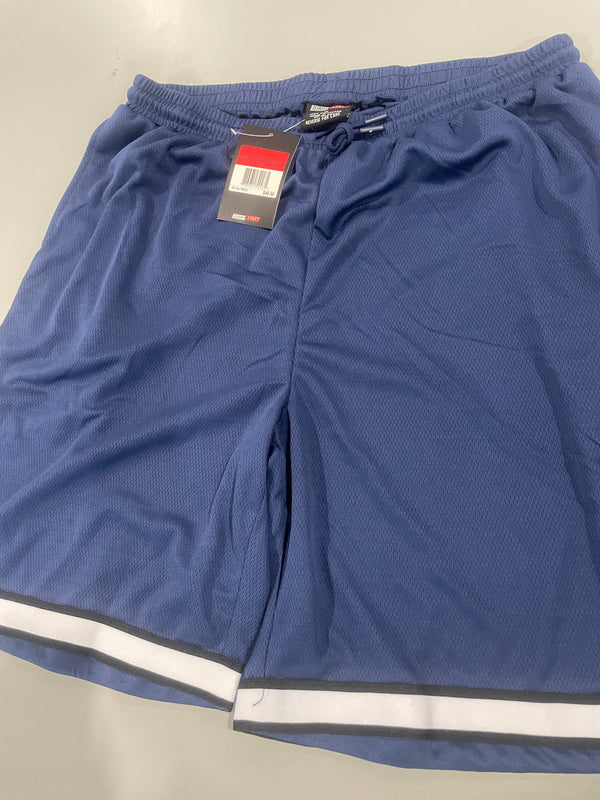 JUMP START MEN'S ACTIVE DRAWSTRING MESH BASKETBALL SHORTS,SIZE: XL - NAVY - Brand New