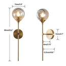 DOKT LIGHTING BOKT BRUSHED BRASS GOLD WALL MOUNTED SCONCE MODERN GLOBE LIGHT - Like New