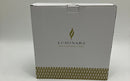 LUMINARA FLAMELESS CANDLE BATTERY SET 2 5"/7" GLITTER CANDLES - GLITTER SILVER - Like New