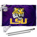 College Flags & Banners Louisiana State LSU Tigers SEC Flag - PHN P 58 W - Like New