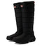 WFT2108WWU HUNTER WOMEN'S INTREPID TALL RAIN BOOT BLACK SIZE 9 - Like New