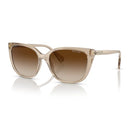 RALPH WOMAN SUNGLASSES RA5274 580213 56MM TRANSPARENT BROWN - BROWN LENS - Like New