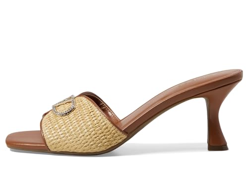 WGOLINS GUCCI WOMEN'S OLINS HEELED SANDAL - SIZE 8 WOMEN - COGNAC - Like New