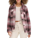 LW4RP061 LEVI'S WOMEN'S ZOE RELAXED WOOL PLAID SHIRT JACKET 2XL - ROSE PLAID - Brand New