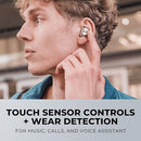Technics HiFi Wireless Bluetooth Earbuds Noise Cancelling EAH-AZ60M2-S - Silver - Like New
