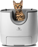 FUROOMATE SELF CLEANING LITTER BOX LARGE AUTOMATIC CAT LITTER BOX - WHITE - Like New