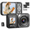 Digital Camera, 4K 64MP Dual Screens Camera, 18X Zoom, Point - Scratch & Dent