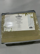 BAMBOO RAYON FROM BAMBOO 4 PIECE LUXURY 3 LINE EMBROIDERED SHEET TWIN XL - SAGE - Like New