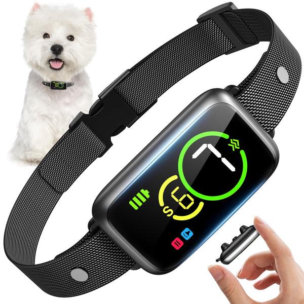 Dog Bark Collar for Small Medium Mini Dogs, NQQHNN, TC-011-SILVER - SILVER-146 - Like New