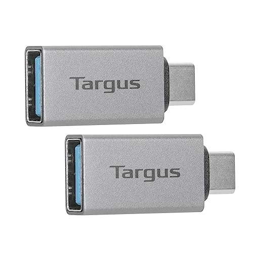 TARGUS® USB-C TO USB-A ADAPTERS, SILVER, PACK OF 2 ADAPTERS, ACA979GL - Like New