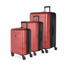 SwissGear Duet Hardside Expandable Luggage with Spinner Wheels, Red/Black - Brand New