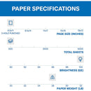 HAMMERMILL PAPER COLOR COPY DIGITAL HOLE PUNCH, 100 BRIGHT, 500 SHEETS / 1 REAM, - Brand New