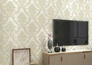 LIKE SHOP Modern European Non-Woven Wallpaper 3D Refined 1.73 ft(W) x 32.8ft(L) - Brand New