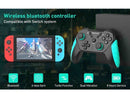 REGEMOUDAL WIRELESS PRO CONTROLLER COMPATIBLE WITH NINTENDO SWITCH - BLACK/BLUE - Like New