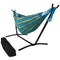 Sunnydaze Double Brazilian Hammock with Stand and Carrying Case - Sea Grass - Like New