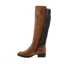 RIEKER WOMEN'S BROWN LEATHER WINTER BOOTS - SIZE: WOMEN 7.5-8 - BROWN/BLACK - Like New