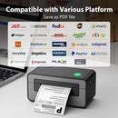 POLONO PL60 150mm/s 4x6 Thermal Shipping Label Printer - Gray - Like New
