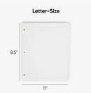 SMEAD 3-RING BINDER INDEX DIVIDERS, 5-TAB, 11" X 8 1/2", WHITE, PACK OF 20 SETS - Brand New