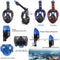 UNIGEAR SNORKEL MASK FULL FACE DIVING ANTI-FOG - SIZE: MEN S/M - BLACK/BLUE - Like New