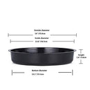 Idyllize 5 Pieces of 14 Inch Black Plastic Plant Saucer Drip Tray, (14") - Brand New