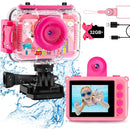 GKTZ KD190 Kids Waterproof Camera - Underwater Digital Action Camera - PINK Like New