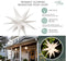 ELF LOGIC LARGE 12” EASY ASSEMBLY WARM WHITE LED ELF-FOLD MORAVIAN STAR - WHITE - Like New