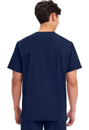 Cherokee Men's V-Neck Top Traditional 4 Pockets, WW695 Size L - NAVY - Brand New