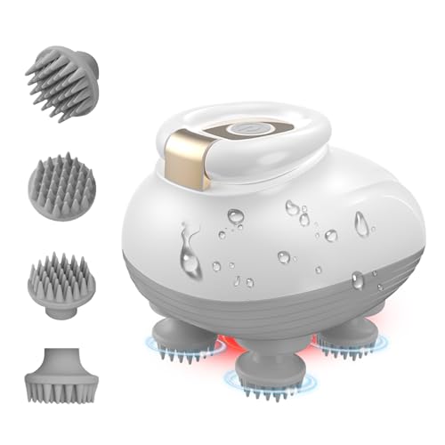 TISSCARE ELECTRIC SCALP HEAD MASSAGER SCALP FOR HAIR GROWTH STRESS - WHITE - Like New