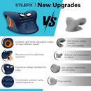 STILEFIX NECK MASSAGER PILLOW WITH 3 ADJUSTABLE MODES - DARK BLUE - Like New