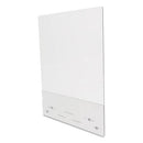 DEFLECTO MOUNTING SAFETY BARRIER FULL SHIELD BRACE ACRYLIC 2/CARTON - CLEAR - Brand New