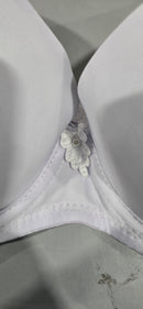 ANGELINA WOMENS WIRED PADDED T-SHIRT BRA - SIZE: WOMEN 32B - WHITE - Like New