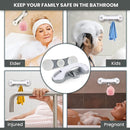 Halford 3 Suction Cup Grab Bars Bathtubs Showers Shower Handles 2 pack - White Like New