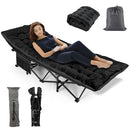 Nictemaw Camping Cot Comfortable Velvet Mattress 900 LBS Duty Black -NEW - Brand New