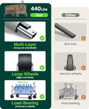 EVERYFUN 440LBS COLLAPSIBLE WAGON CART WITH BIG WHEELS,UTILITY WAGONS - BROWN - Like New