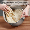 YUCHANLUCK DOUGH MIXER 7.4QT LARGE CAPACITY ELECTRONIC FUNCTION - WHITE/GRAY - Like New